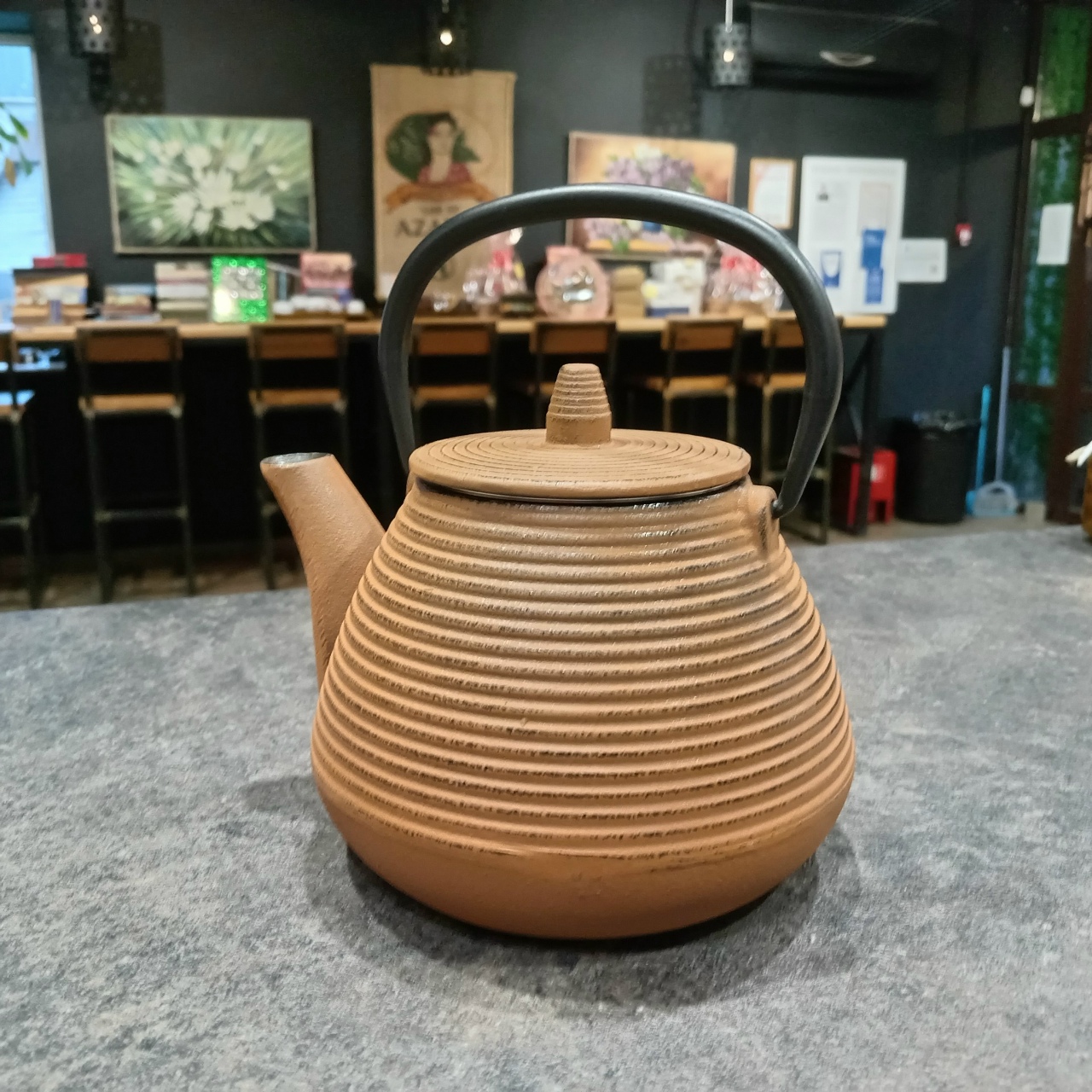 Чайник Увэй 1000 мл коричневый Чугун