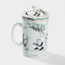 Кружка заварочная с ситом Панды 300 мл Керамика