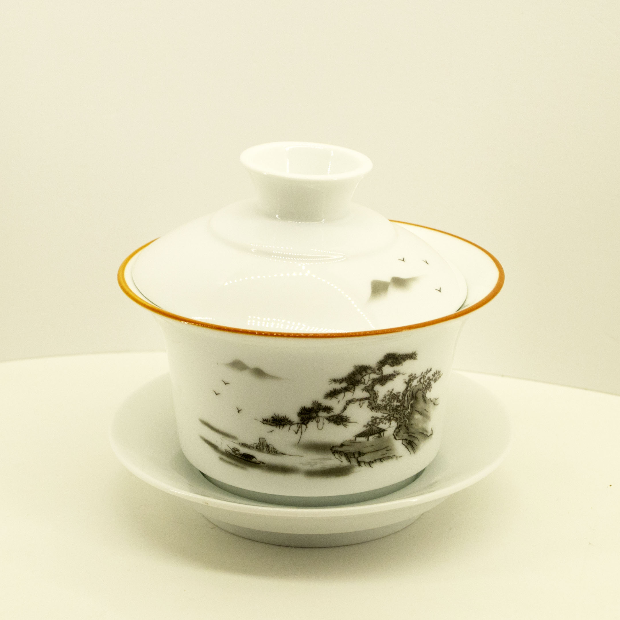 Гайвань фарфор 300 мл. Горный сад