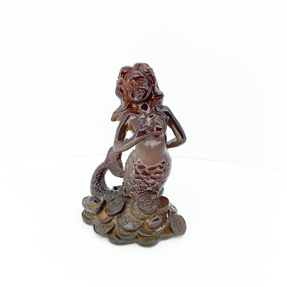 Оранжевая русалка Чайная игрушка Меняет цвет