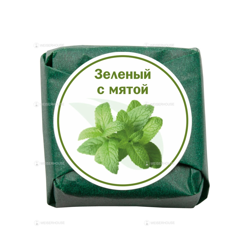 Зеленый с мятой Кубик 5-7 г