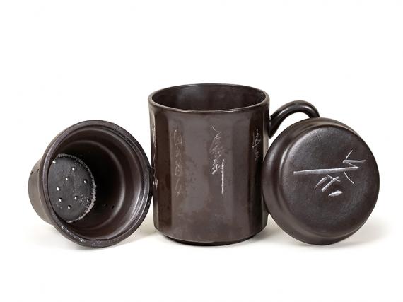 Кружка заварочная с ситом Саман 350 мл Глина