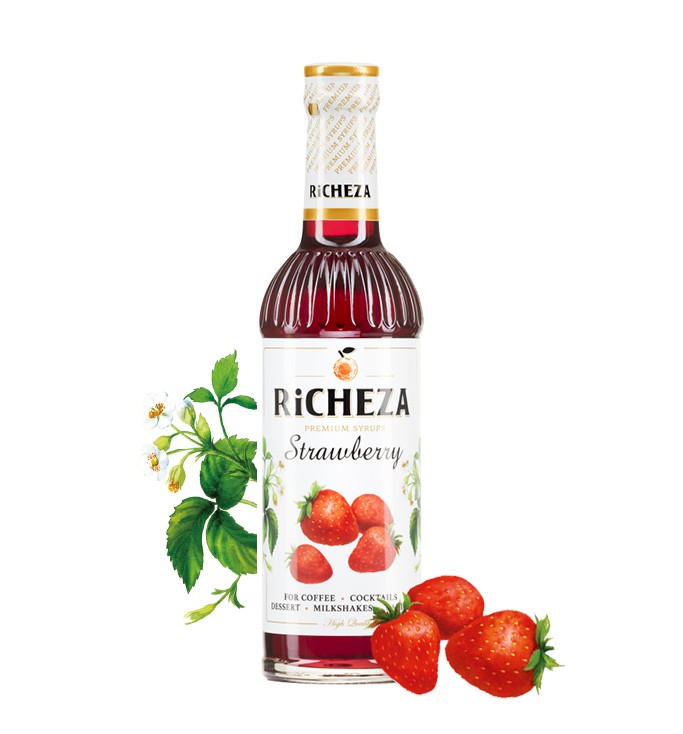 Клубника Сироп для кофе Richeza 330 мл.