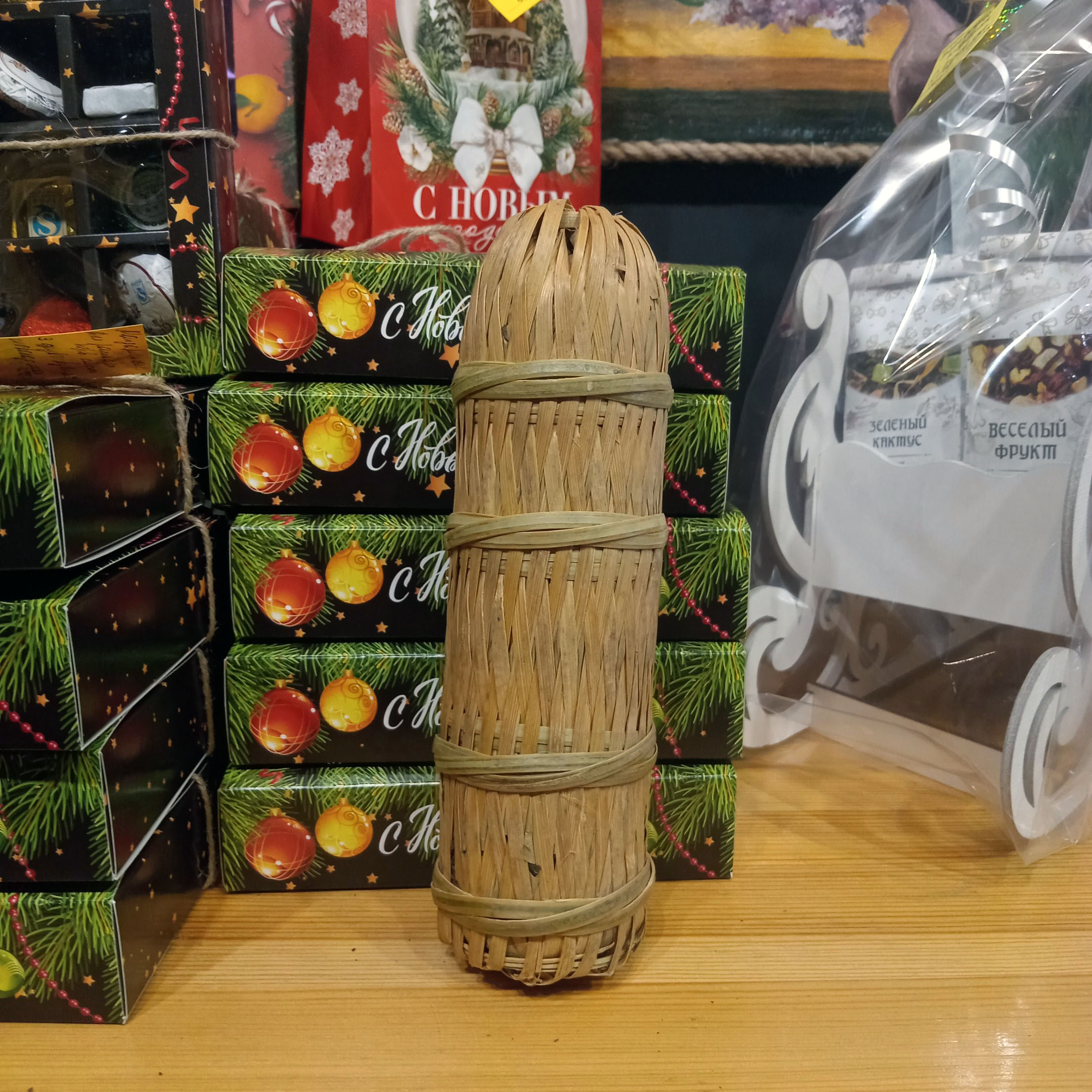 Хэйча цзиньхуа 2021 в бамбуковой плетенке 500 г