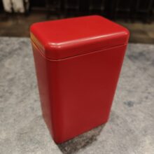 Банка Прямоугольная красная 140*90*62 Жесть