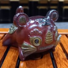 Красный тигр удачи меняет цвет Чайная игрушка