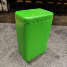 Банка Прямоугольная зеленая 140*90*62 Жесть