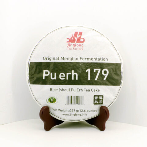 179 Пуэр (шу) Цзин лун 2017 бин 357 гр.