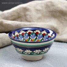 Пиала Риштанская керамика Узоры 9,5 см