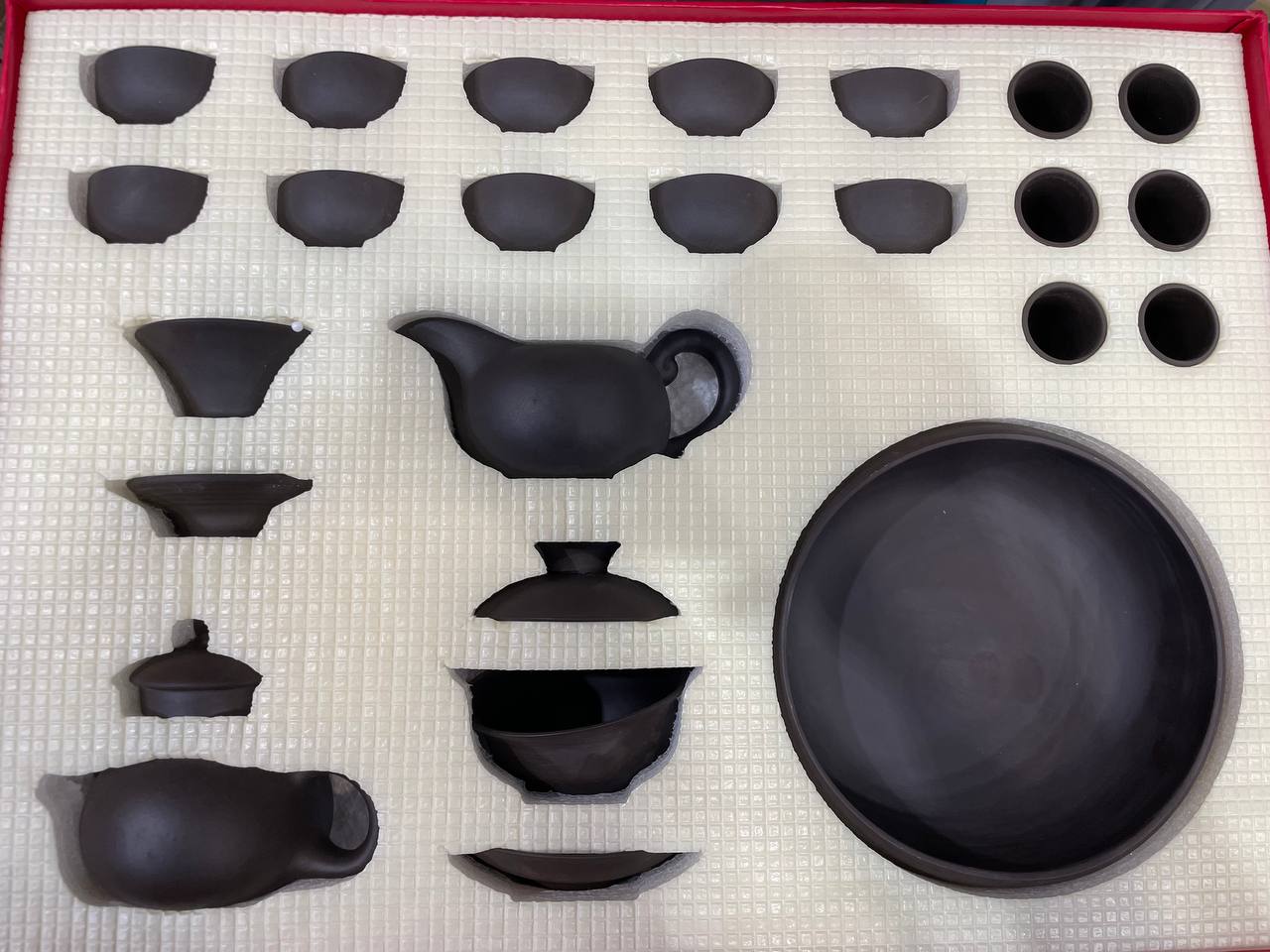 Сервиз для церемонии Черная глина