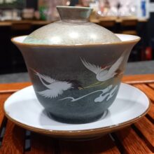 Гайвань Журавли Винтажная керамика 170 мл.