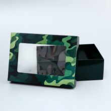 Коробка складная крышка-дно Поздравляю 21*15*7