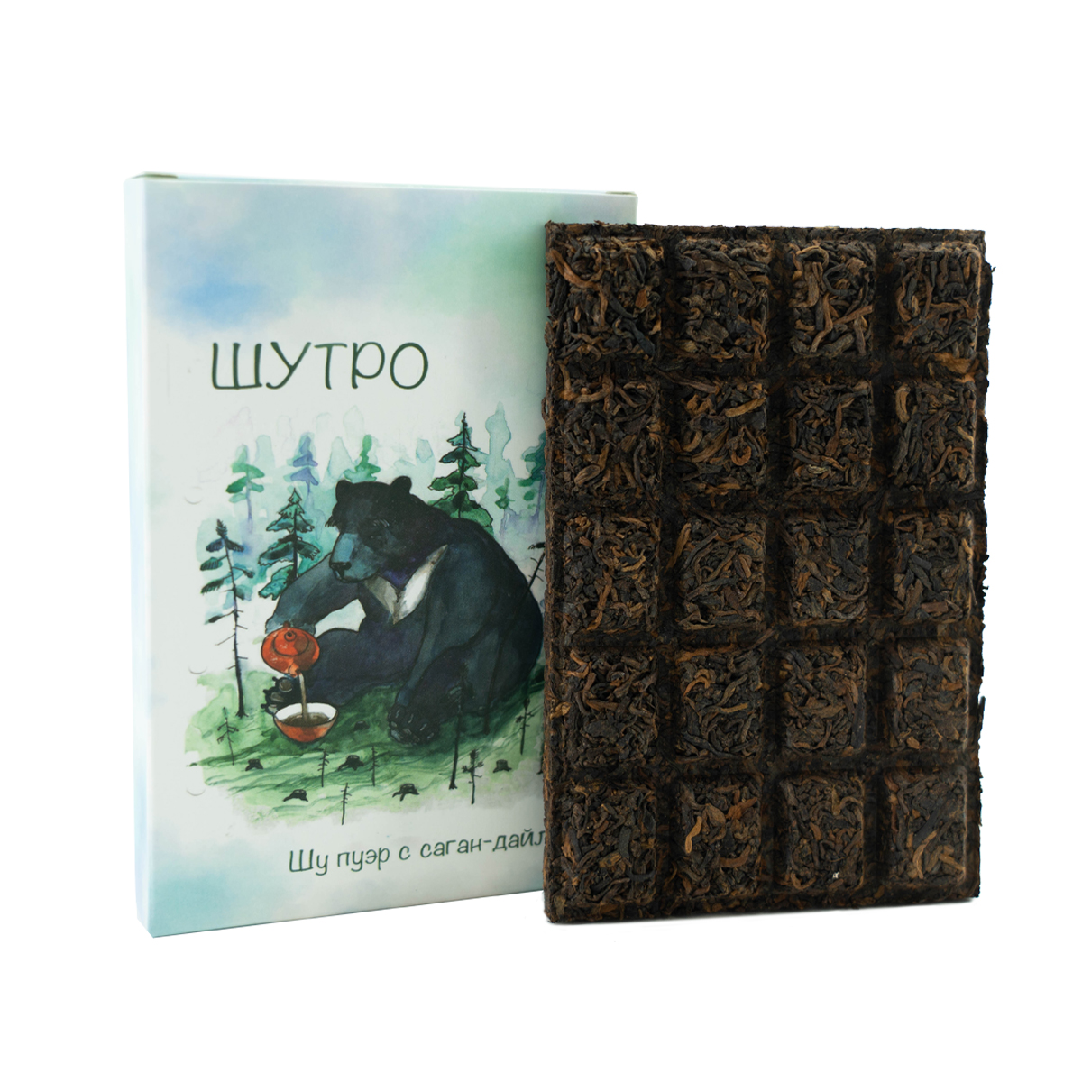 Шутро Пуэр (шу) с Саган-Дайля Плитка 70 гр.