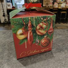 Коробка складная Шишка 18*18*18