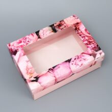 Коробка складная Ярких моментов 21×15×7 см с окном