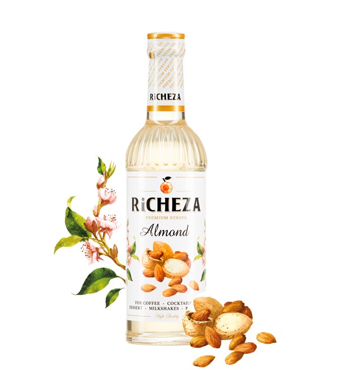 Миндаль Сироп для кофе Richeza 330 мл.