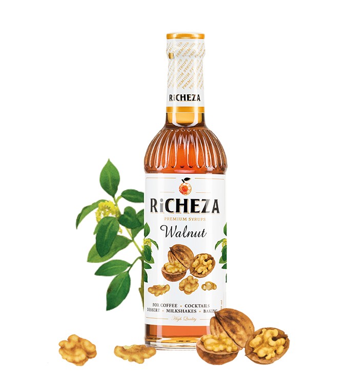 Грецкий орех Сироп для кофе Richeza 330 мл.