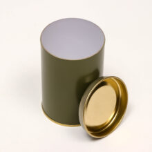 Банка Цилиндр цвет хаки 73×110 мм Картон